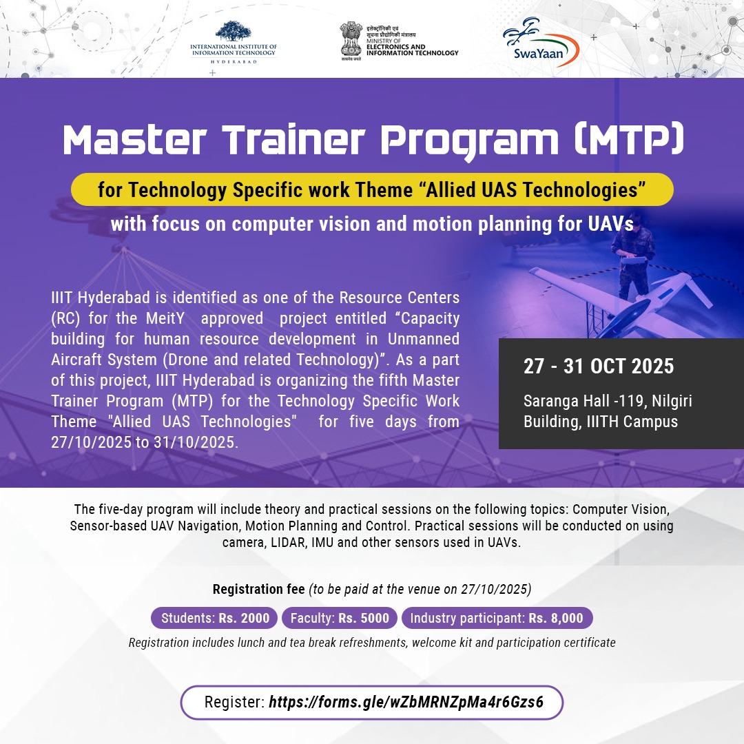 Master Trainer Program on Allied UAS Technologies
